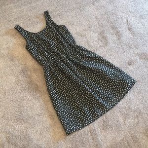 Black and white flowered dress